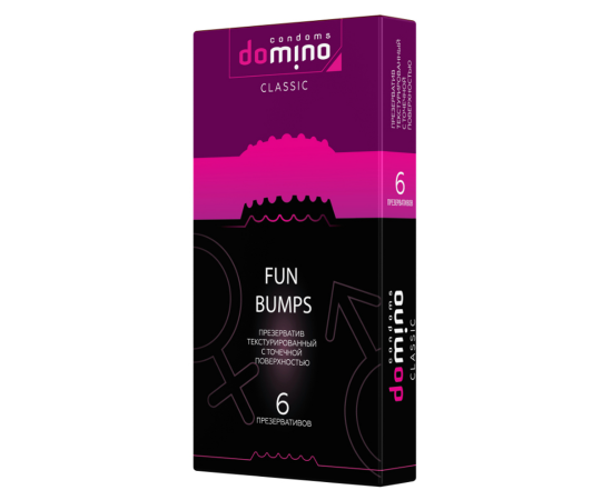 Презервативы Domino CLASSIC Fun Bumps 6 шт, фото 