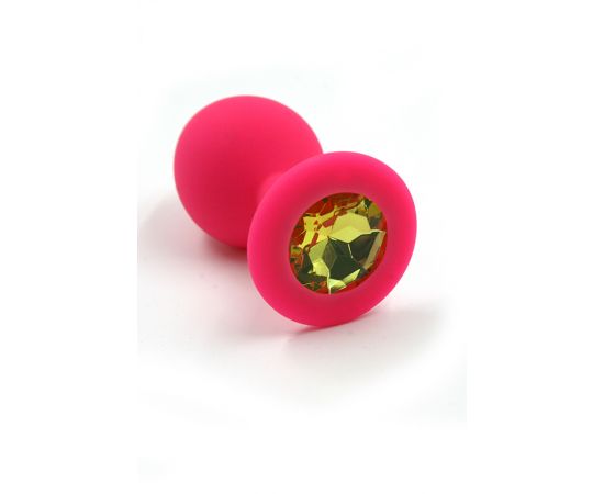 Анальная пробка из силикона light yellow, фото 