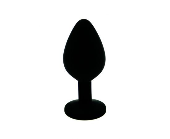 Анальная пробка из силикона dark pink, фото 