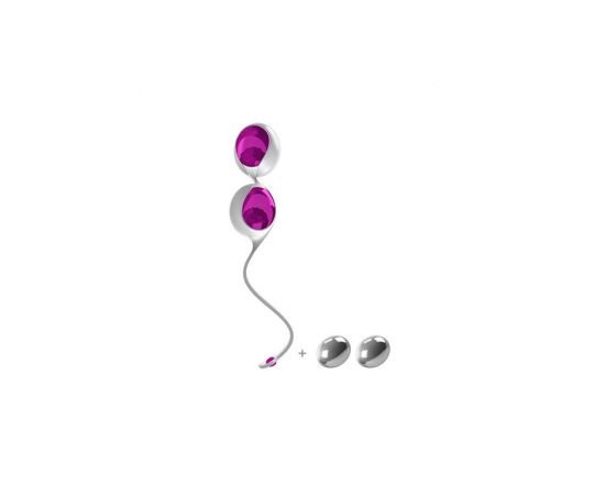 Вагинальные вибро-шарики OVO L1 LOVEBALLS WHITE LIGHT VIOLET, фото  Вагинальные вибро-шарики OVO L1 LOVEBALLS WHITE LIGHT VIOLET, фото
