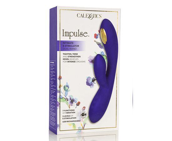 Вибратор с электростимуляцией и клиторальным стимулятором Impulse Intimate E-Stimulator Dual Wand, фото 