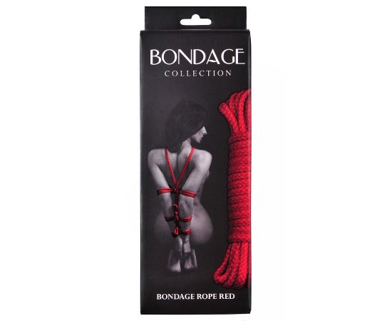 Веревка Bondage Collection 9 м, Красная, фото 