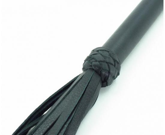 Плеть BDSM Арсенал "Турецкие Головы" С Плетением, Черная, фото 