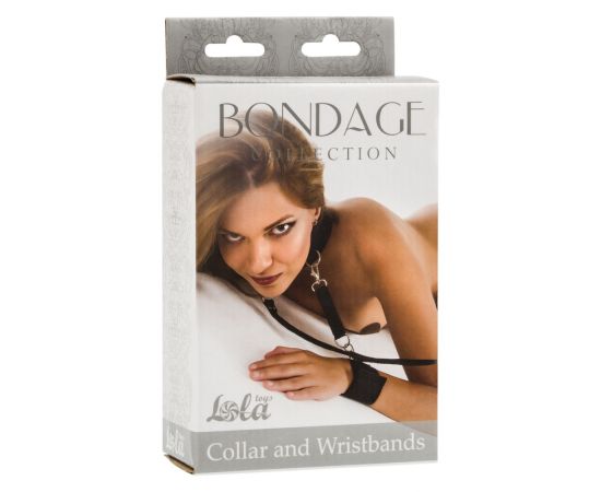 Ошейник С Наручниками Bondage Collection Collar And Wristbands One Size, фото 
