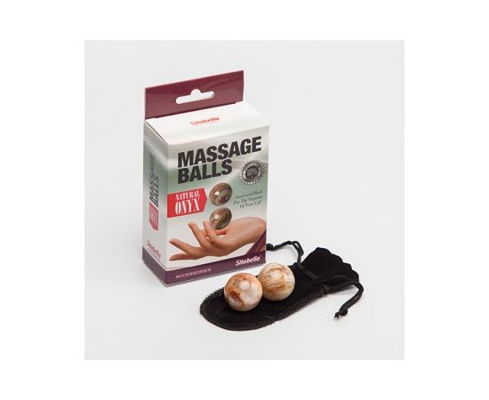 Вагинальные шарики из натурального камня Оникс 8006sit, фото 