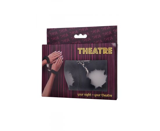 Наручники Меховые TOYFA Theatre, Черные, фото 