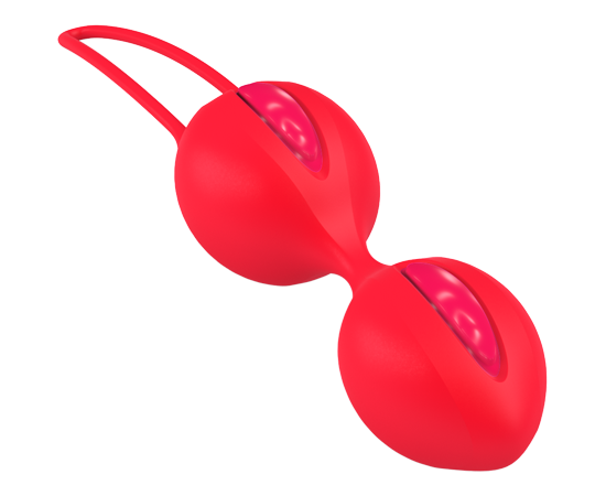 Вагинальные шарики Fun Factory Smartballs Duo ярко-оранжевые, фото 