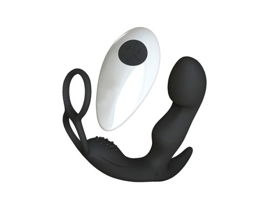 Массажёр простаты с пультом ДУ Taurus чёрный (Infinite Men), фото  Массажёр простаты с пультом ДУ Taurus чёрный (Infinite Men), фото