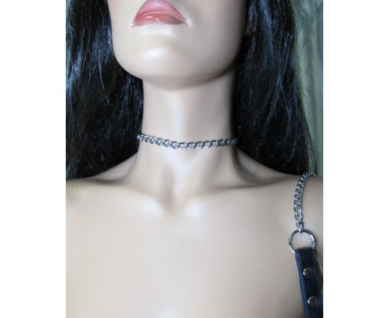 Поводок Кожаный BDSM Арсенал 90 см, фото 