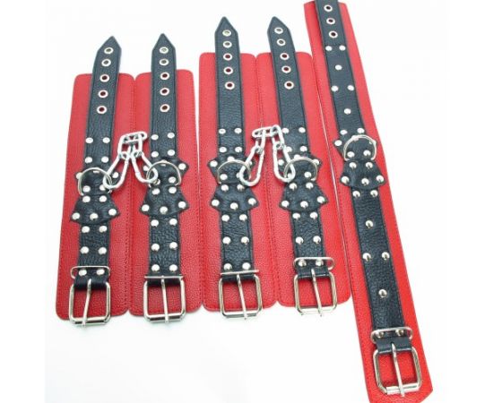 Набор Аксессуаров Из Кожи BDSM Арсенал, фото 