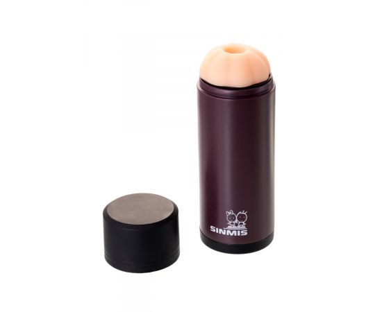 Мастурбатор Nalone Lip Lover, силиконовый, коричневый, фото 