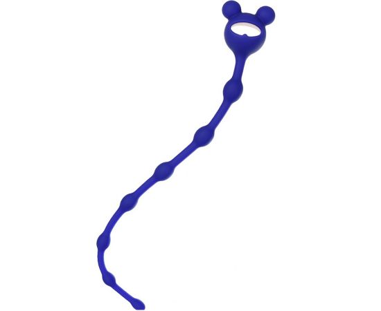 Анальная Цепочка Силиконовая ToDo by Toyfa Froggy, Синяя, 27.4 см, фото 