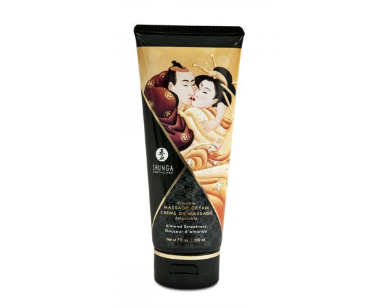 Массажный Крем Съедобный Shunga Со Вкусом Миндаля, 200 мл, фото 