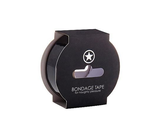 Скотч-лента Для Бондажа Non Sticky Bondage Tape - 17,5 метров, Черная, фото 