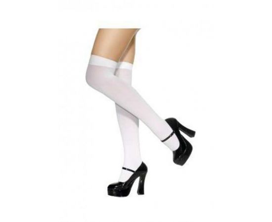 Чулки белые One Size, фото 