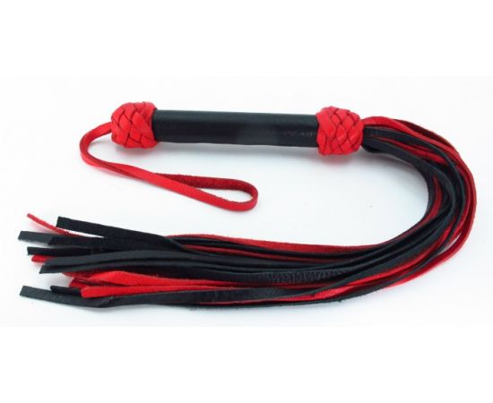 Плеть BDSM Арсенал "Турецкие Головы", Черно-Красная, фото 