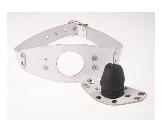 Кляп-фаллос Sitabella BDSM, Белый, фото 