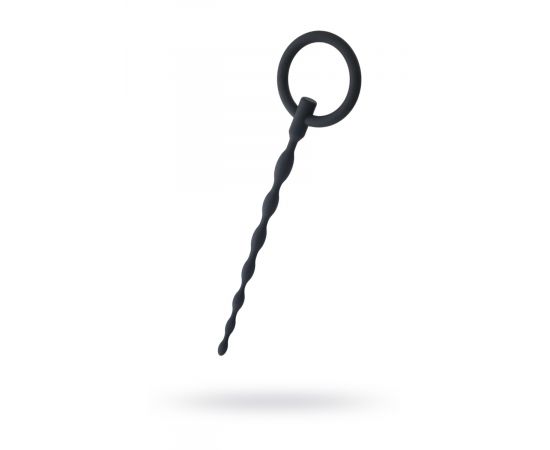 Уретральный плаг Black&Red by TOYFA, силикон, черный,16 см, фото 