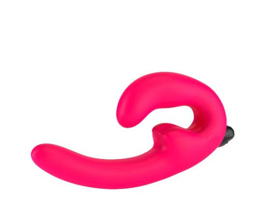 Страпон SHAREVIBE с вибрацией розовый, фото 
