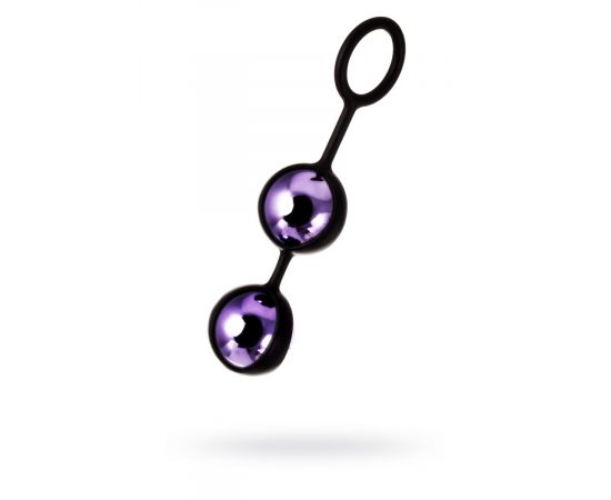 Вагинальные шарики TOYFA A-toys, ABS пластик+силикон, фиолетовые, 14 см., фото 