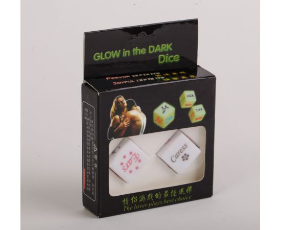 Игровые Кости "Камасутра", Светящиеся, фото 