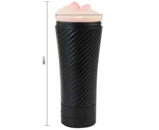 Мастурбатор Ротик с вибро в колбе Love Kiss BM-00900T31Z-1, фото 