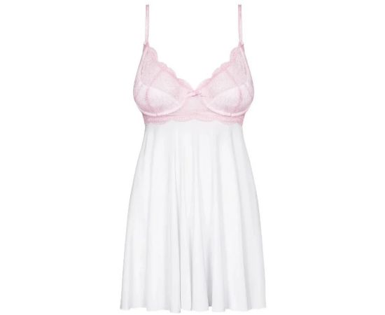 Бебидолл Girlly С Кружевной Вставкой На груди + Трусики-Стринги Белого Цвета XXL, фото 