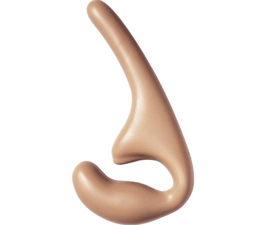 Страпон безремневой анальный «Natural Seduction Beige» бежевого цвета, фото 