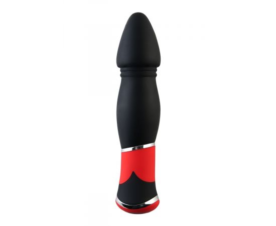 Вибратор TOYFA Black&Red, 10 режимов вибрации, силиконовый, черный, 11,4 смт арт 901335-5, фото 