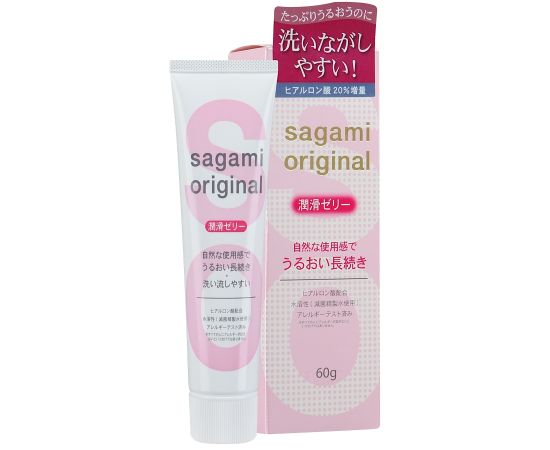 Лубрикант на водной основе Sagami Original с гиалуроновой кислотой 60 мл, фото 