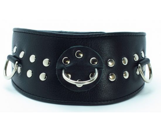 Ошейник Кожаный BDSM Арсенал С Заклепками, фото 