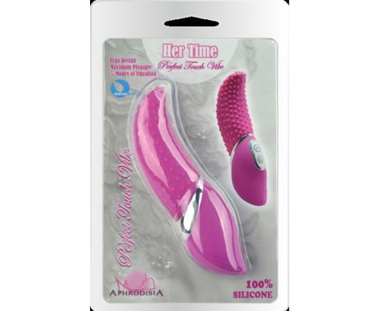 Мини-вибратор с рельефным рисунком фиолетовый Excellent Tounge, фото 