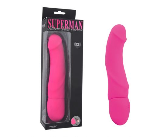 Вибратор Rechargeable Silicone Dildo PINK, фото 