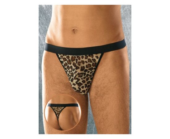 Стринги мужские леопардовые S/L, фото 
