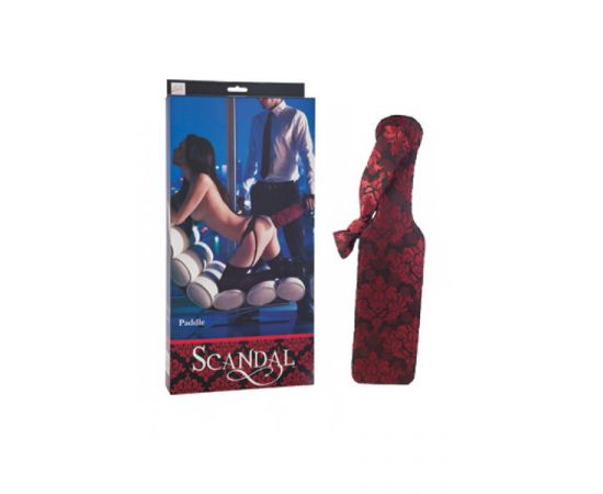 Шлепалка Scandal Paddle В Атласе, Черно-Красная, фото 