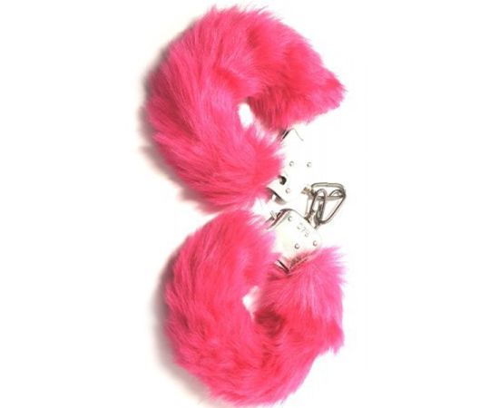 Наручники Le Frivole Be Mine С Мехом, Розовые, фото 