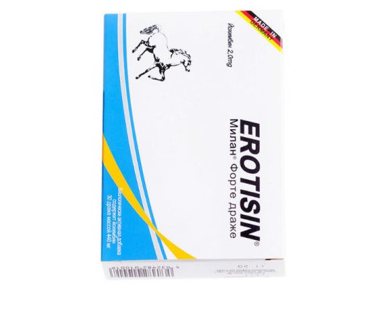 Капли Для Повышения Либидо Для Мужчин И Женщин Milan Forte Dragees Erotisin, 30 шт, фото 