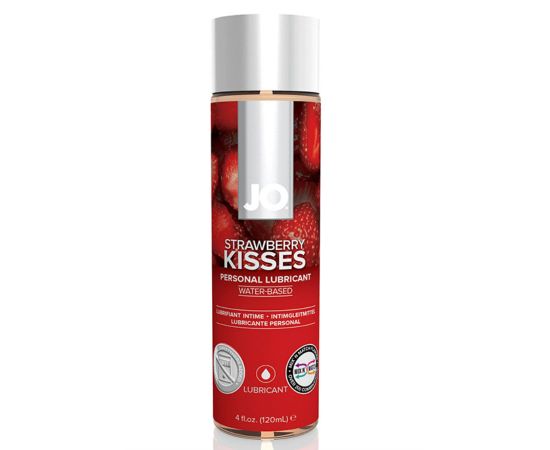 Вкусовой лубрикант JO Flavored Strawberry Kiss 120 мл, фото 