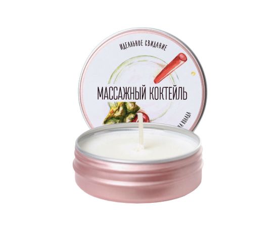 Массажная Свеча Yovee By Toyfa "Массажный Коктейль", С Ароматом Пина Колады, 30 мл, фото 