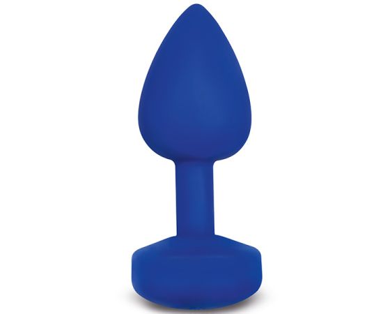 Анальная пробка Gvibe Gplug, с вибрацией, синяя 8 см, фото  Анальная пробка Gvibe Gplug, с вибрацией, синяя 8 см, фото