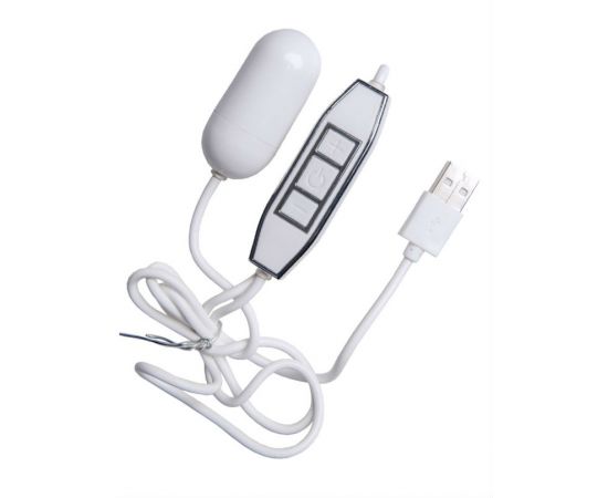 Виброяйцо NMC Powerful X, 5 режимов вибрации с 5 уровнями мощности, белое, 5 см, фото 