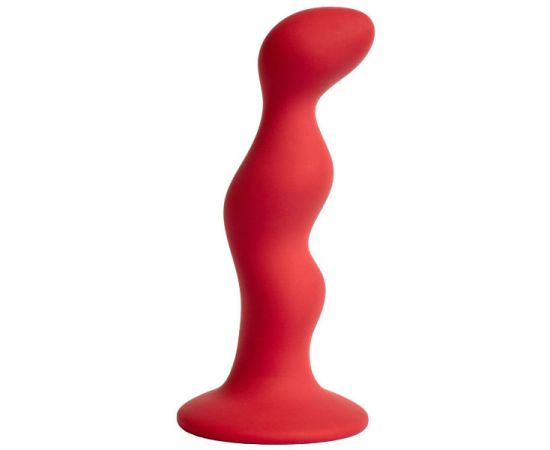 Анальная пробка Terra силикон, диаметр до 2,5 см, длина 12 см , цвет бордовый S, фото 