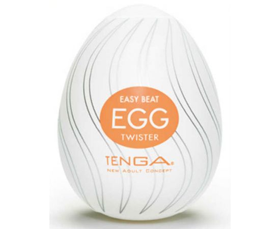 Мастурбатор яйцо TWISTER (молочный), фото 