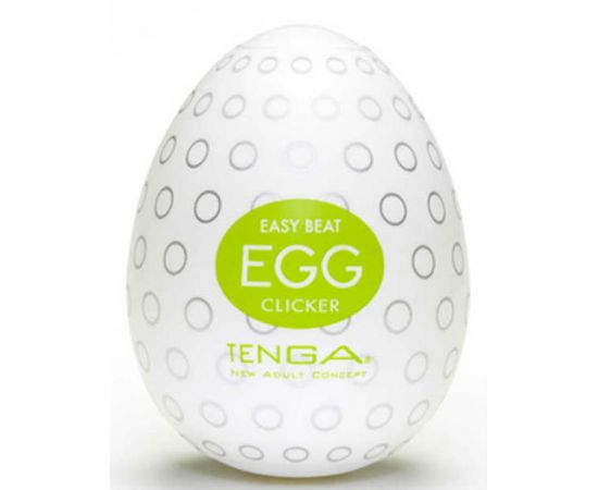 Мастурбатор яйцо CLICKER (молочный), фото 