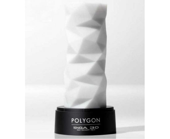 Мастурбатор TENGA 3D POLYGON (белый), фото , изображение 2