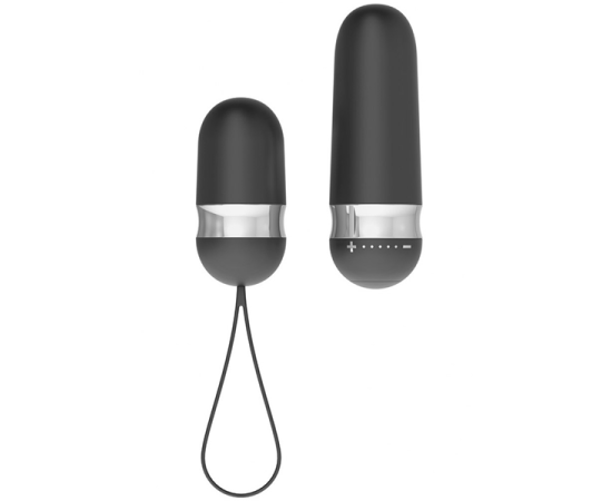 Виброяйцо OVO R4 на дистанционном управлении черное, фото 