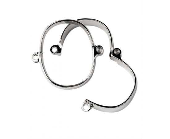 Наручники TOYFA Metal, 4,5Х5,5 см, Серебристые, фото 