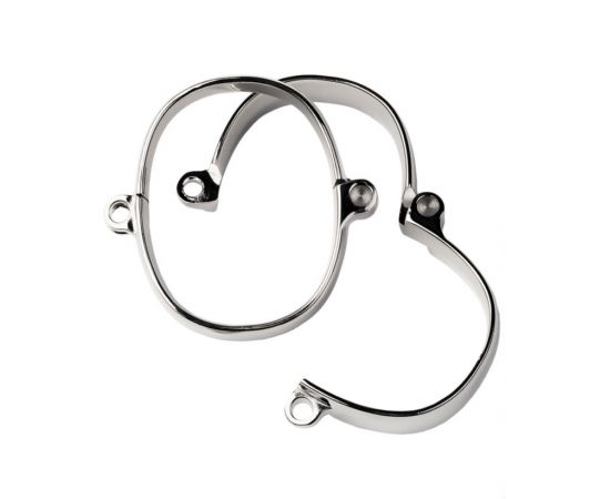 Наручники TOYFA Metal, 5Х7 см, Серебристые, фото 