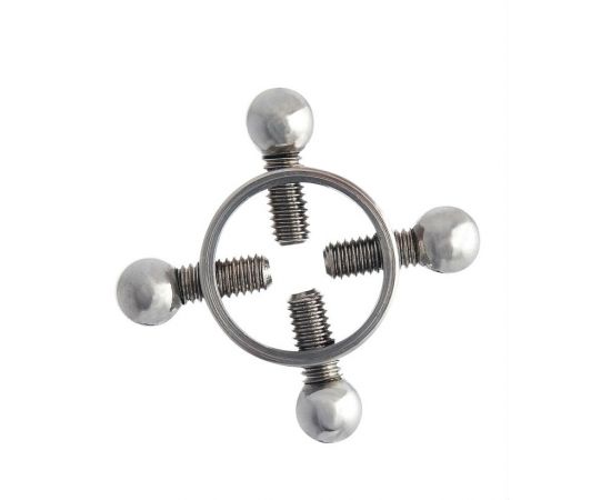 Зажимы Для Сосков TOYFA Metal, Серебристые, фото 