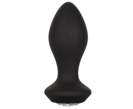 Анальная пробка с вибрацией и кристаллом Power Gem, фото 